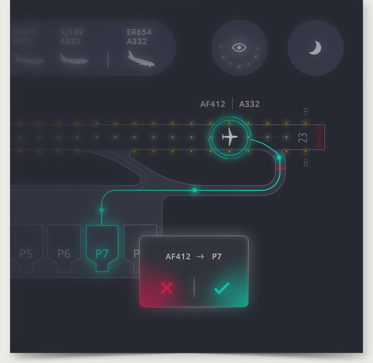 UI design logiciel aviation – Antoine Masure designer
