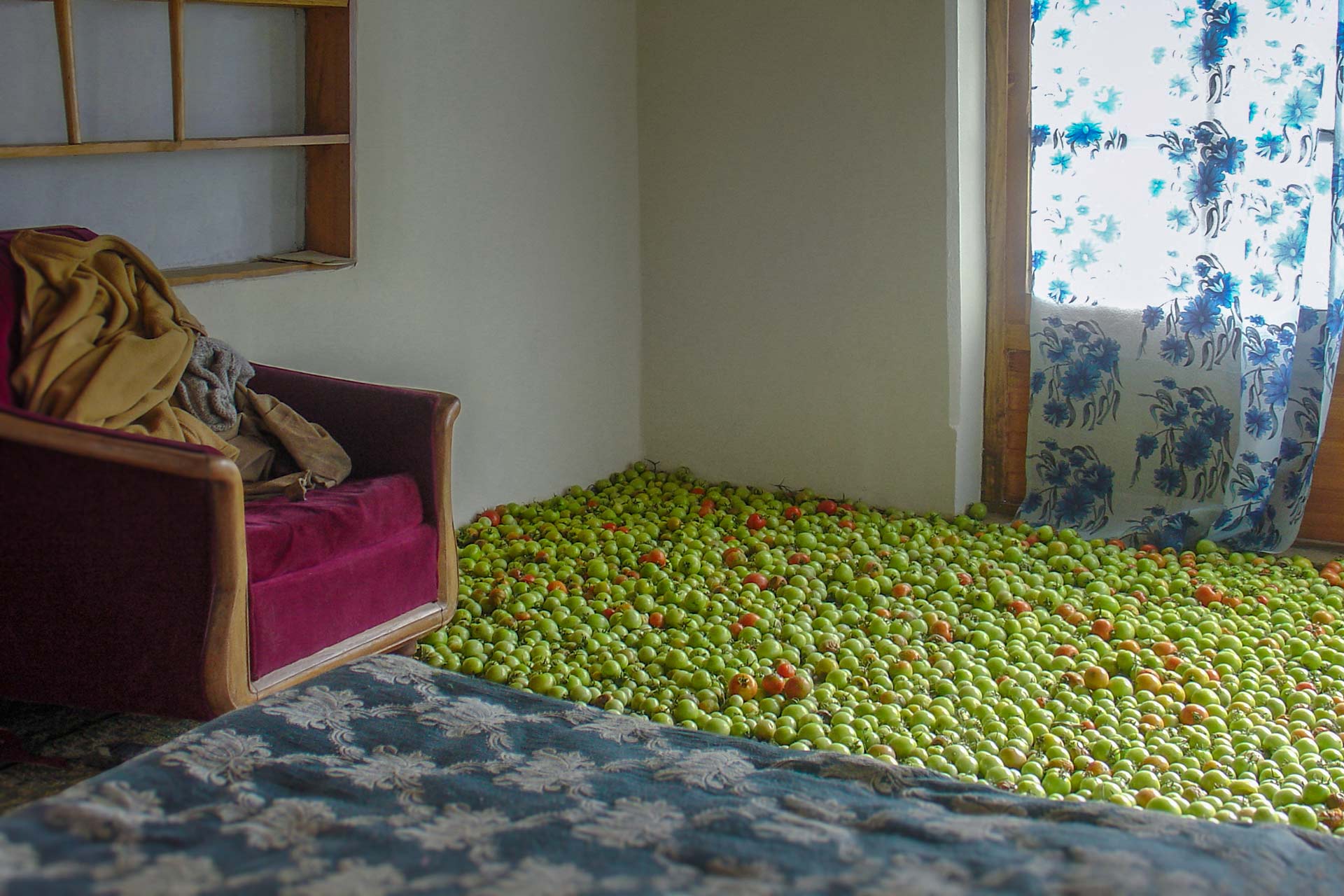 tomates dans chambre, Nubra Valley - photographie documentaire
