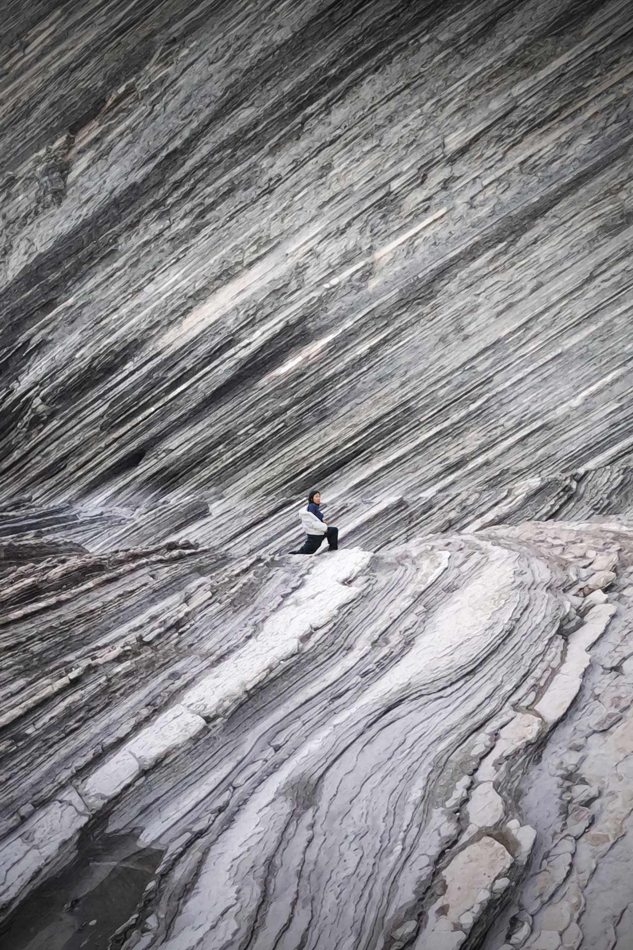 Flysch côte basque – photo architecture naturelle