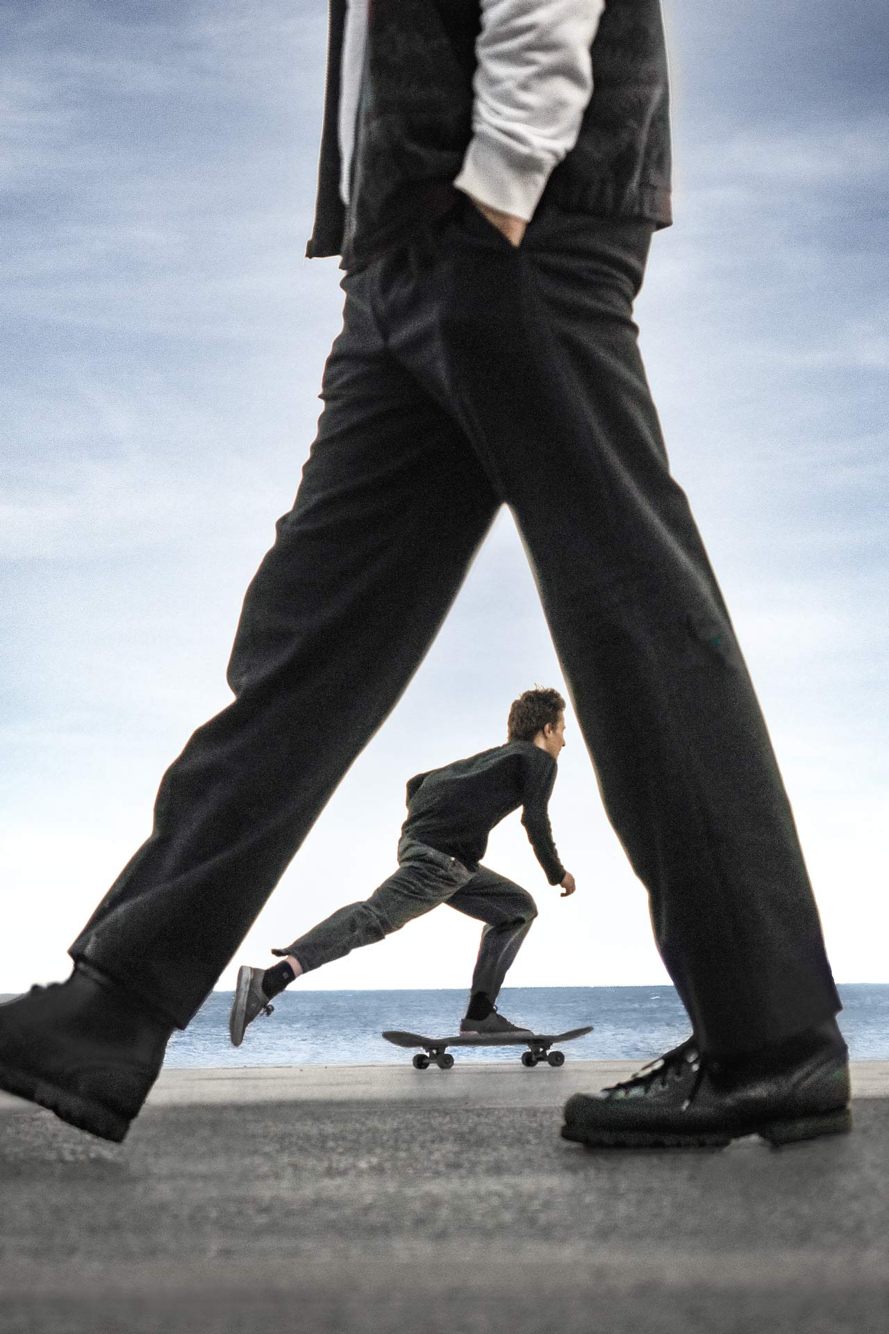 Skateur Biarritz – photographie sportive