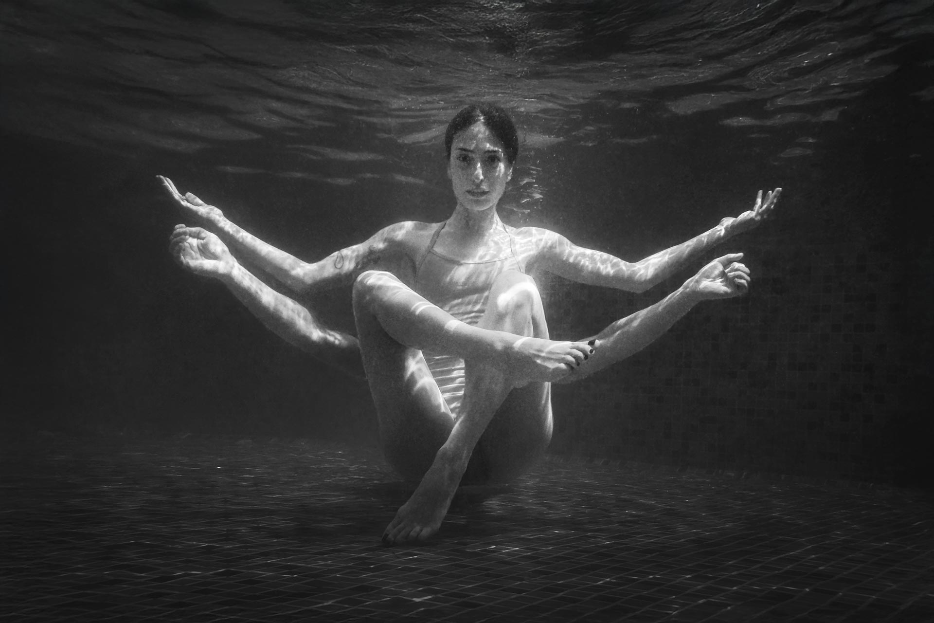 Portrait aquatique trompe-œil Pays Basque